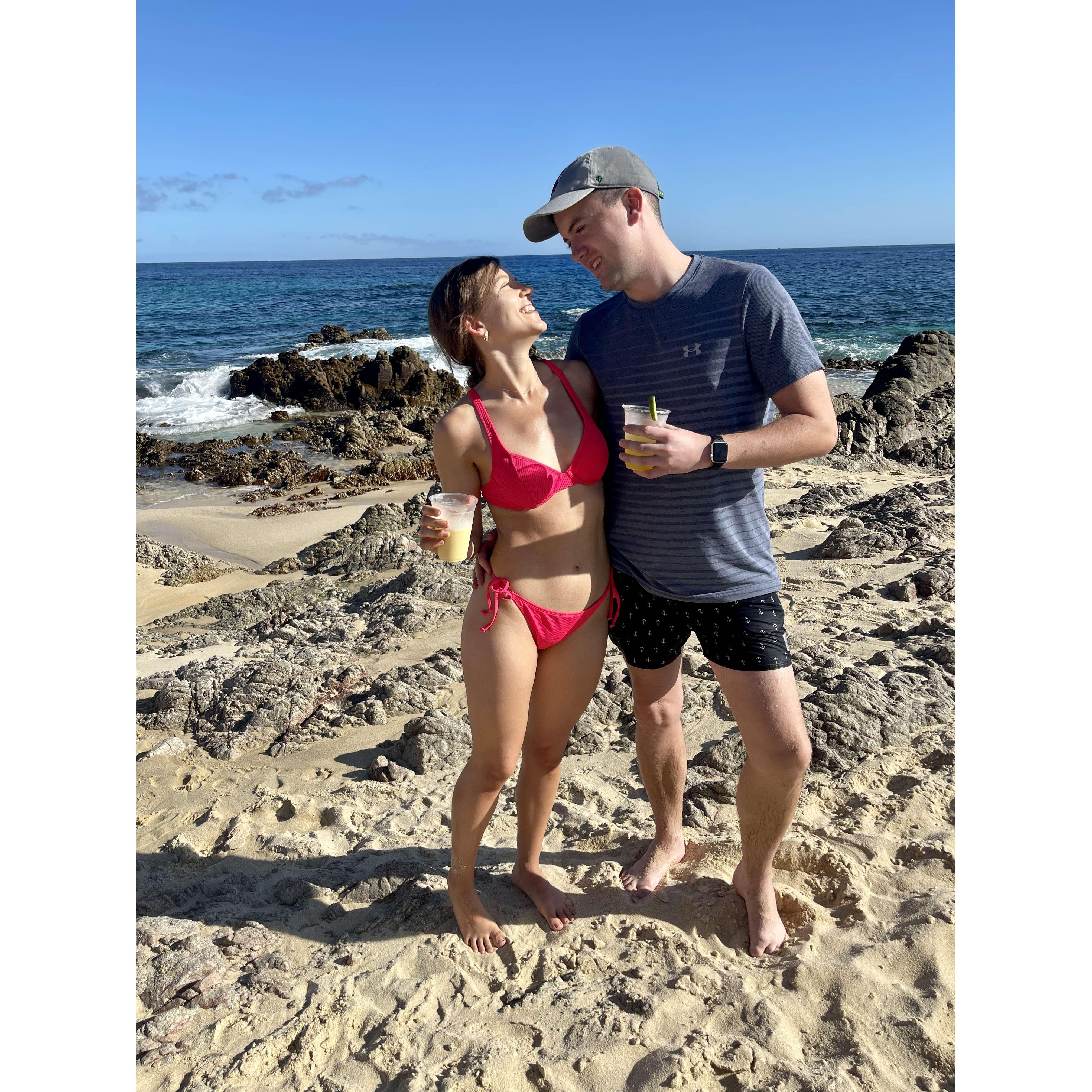 Enjoying Ryan's first trip to the annual memel cabo trip - 2021-2022