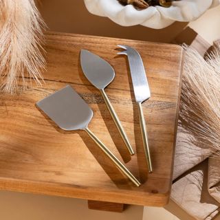 3-Piece Stainless Steel Cheese Set