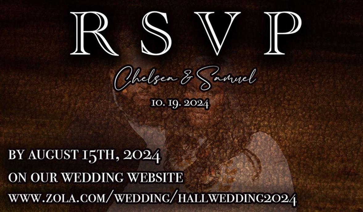 The Wedding Website of Chelsea Hudson and Samuel Hall