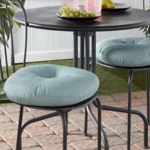 Langley Street Ballera Outdoor 15'' Round Dining Chair Seat Cushion (Color: Seaglass)
