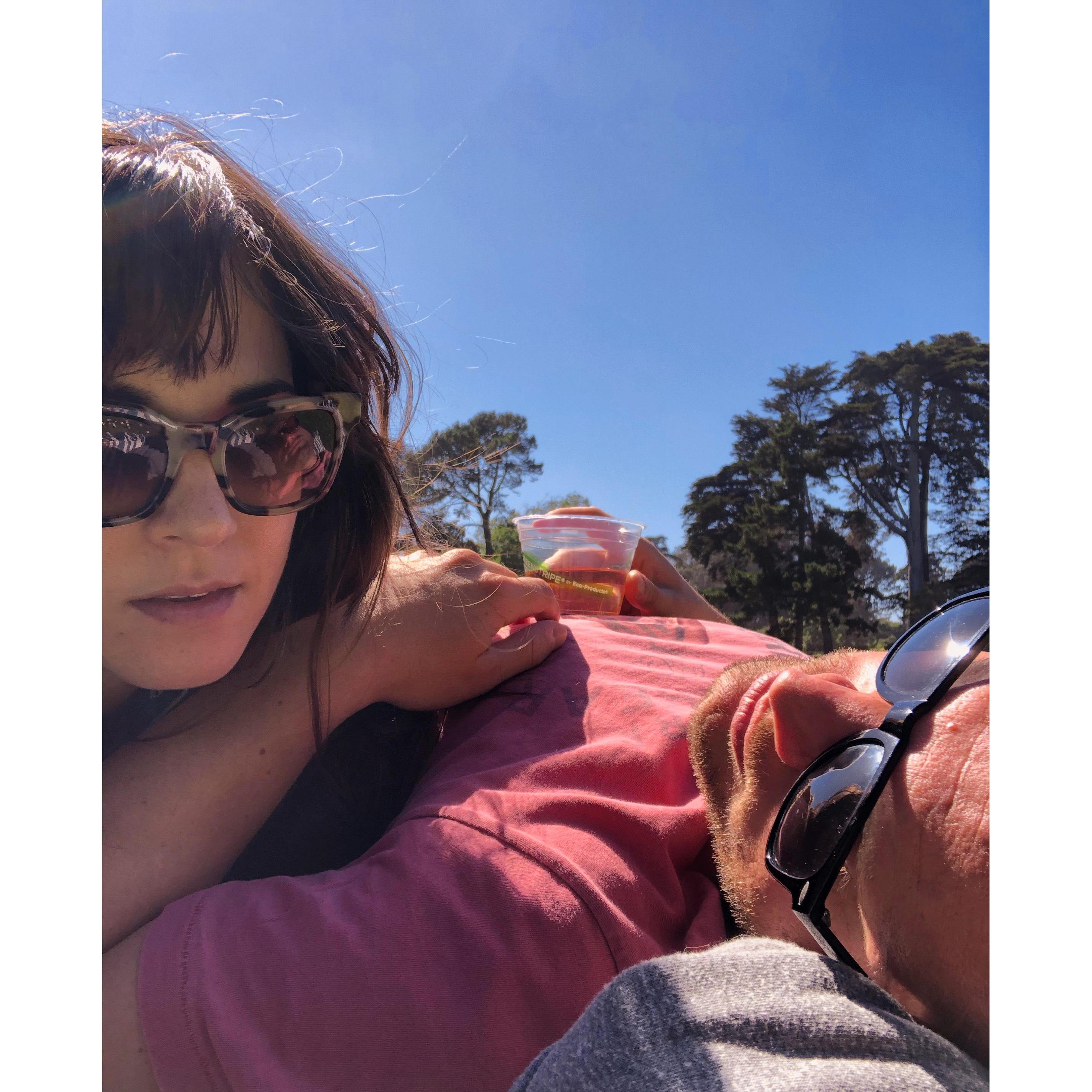 Lazy Sunday park afternoon in Golden Gate.