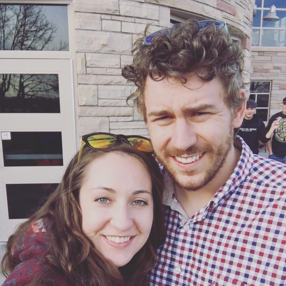 Meg visiting Terry in CO, O'Dells Brewery (2016). He called this jacket a 'drug rug' and Megan never wore it again.