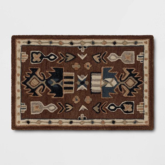 2'x3' Wool Tufted Accent Rug Brown - Threshold™