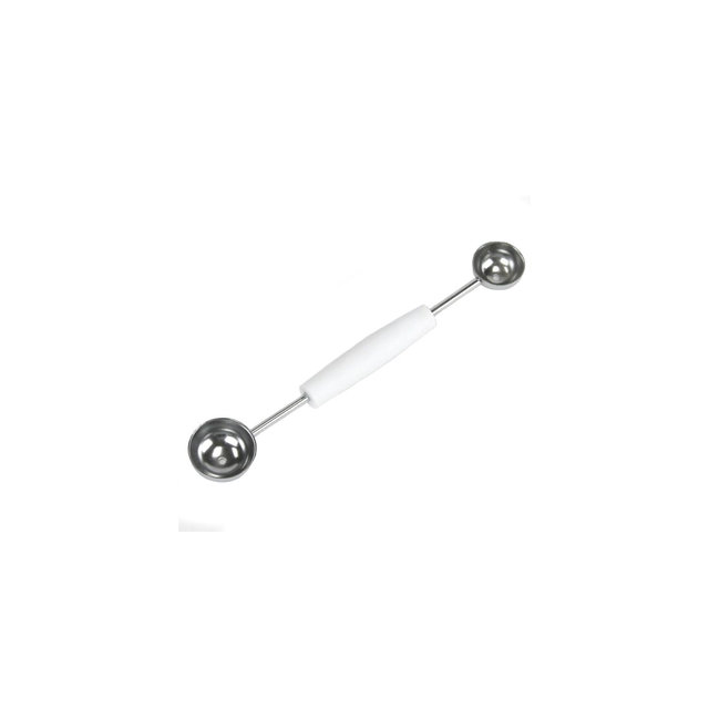 Chef Craft Silver/White Plastic/Stainless Steel Double Melon Baller