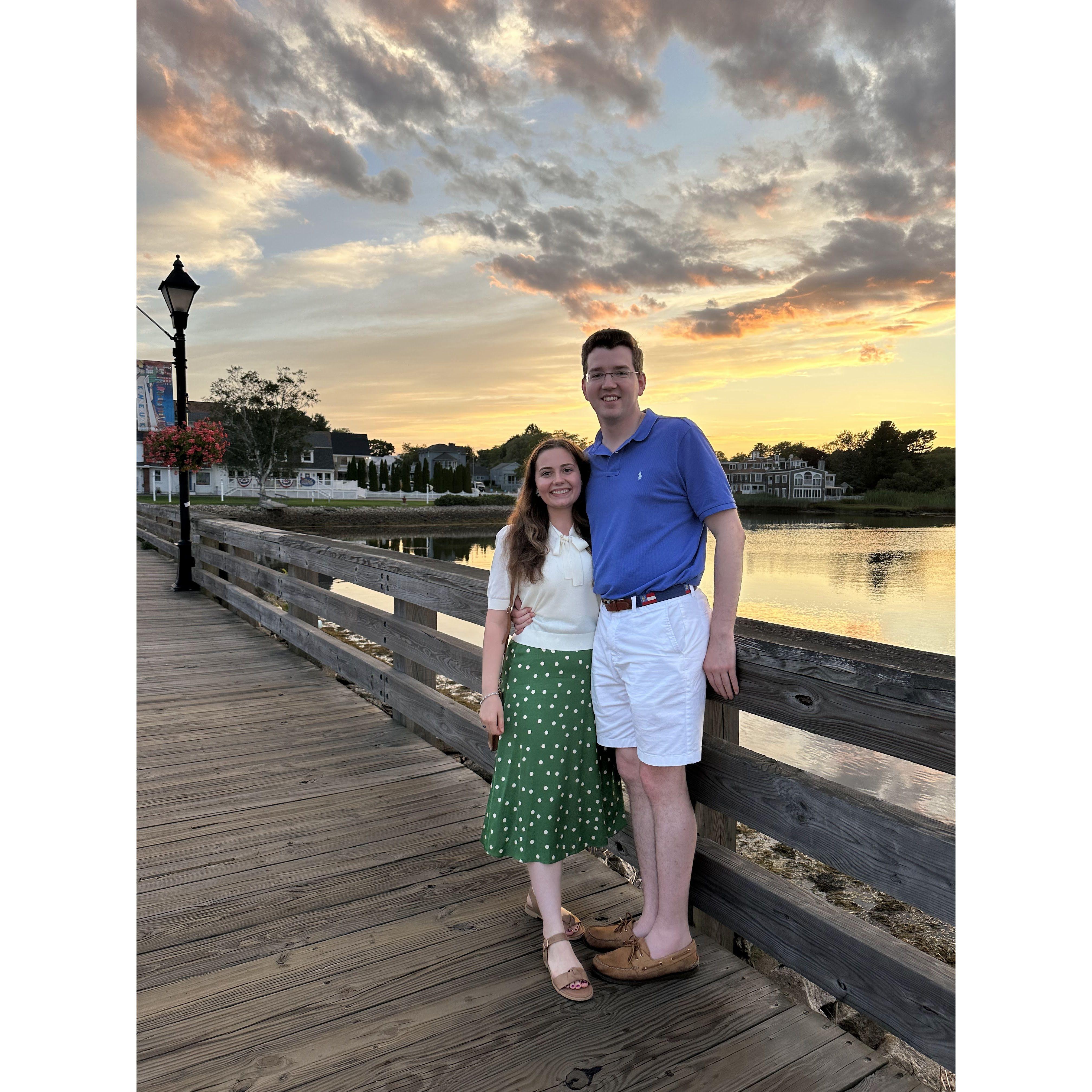 A beautiful sunset in Kennebunkport, Maine