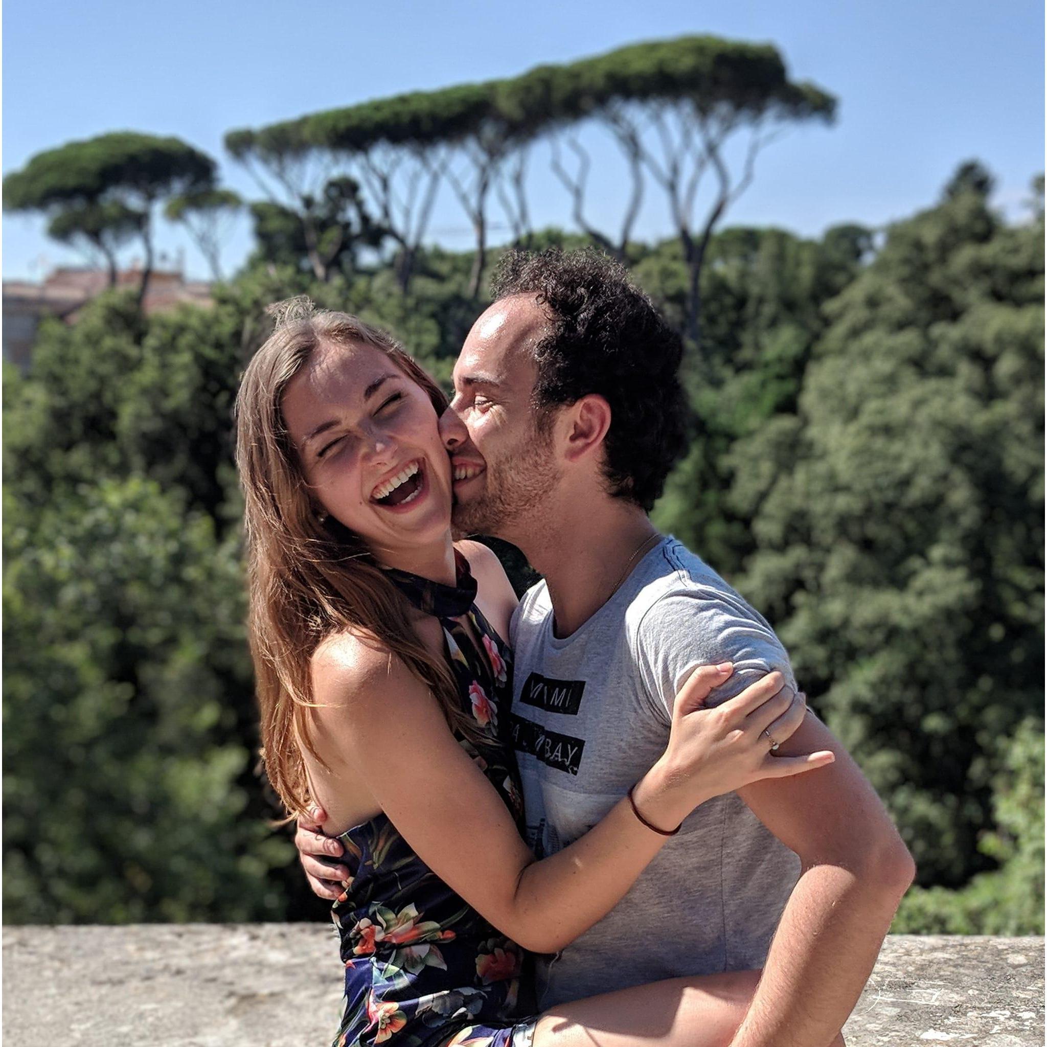 Three years later on the anniversary of that field trip to Rome, we recreated this memory together and reminisced on our awkwardness at the beginning!