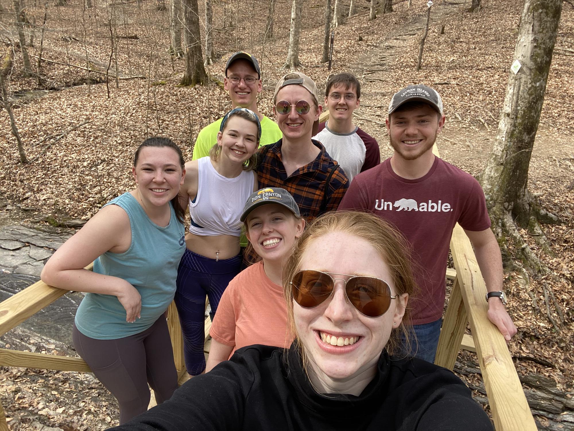 Hike on our senior spring break.