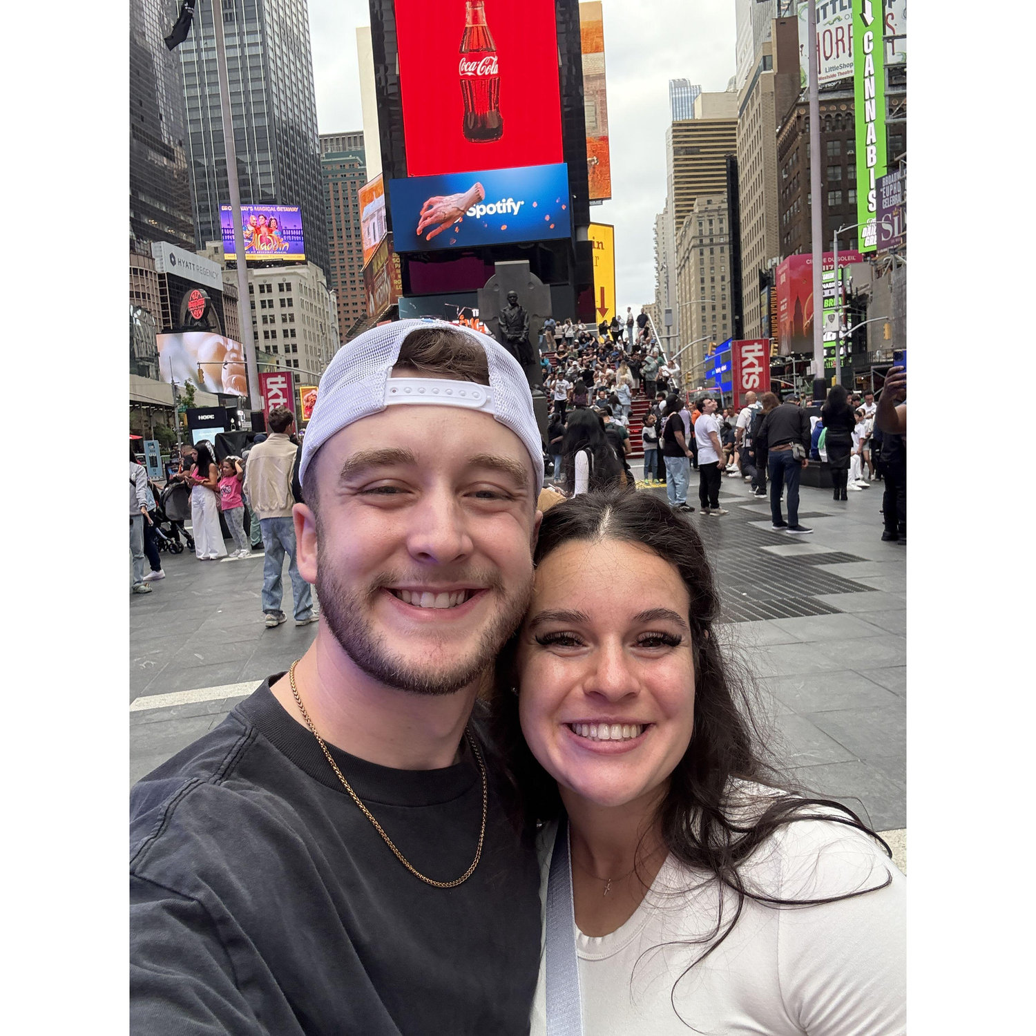 Time Square during our August trip to New York.