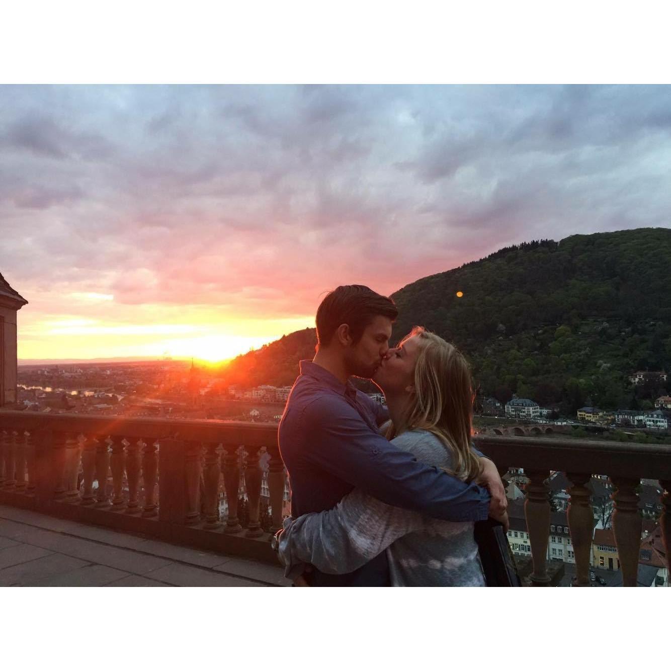 Our last night in Heidelberg, the city where we met and started dating!