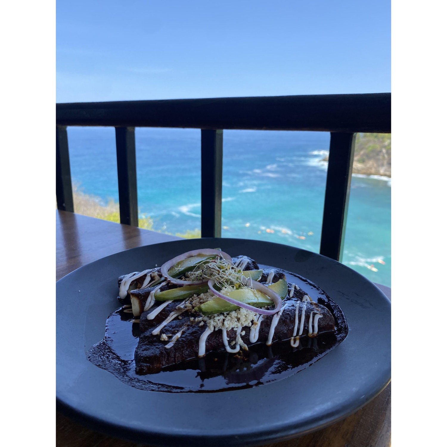 Breakfast at Espadin overlooking Playa Carrizalillo