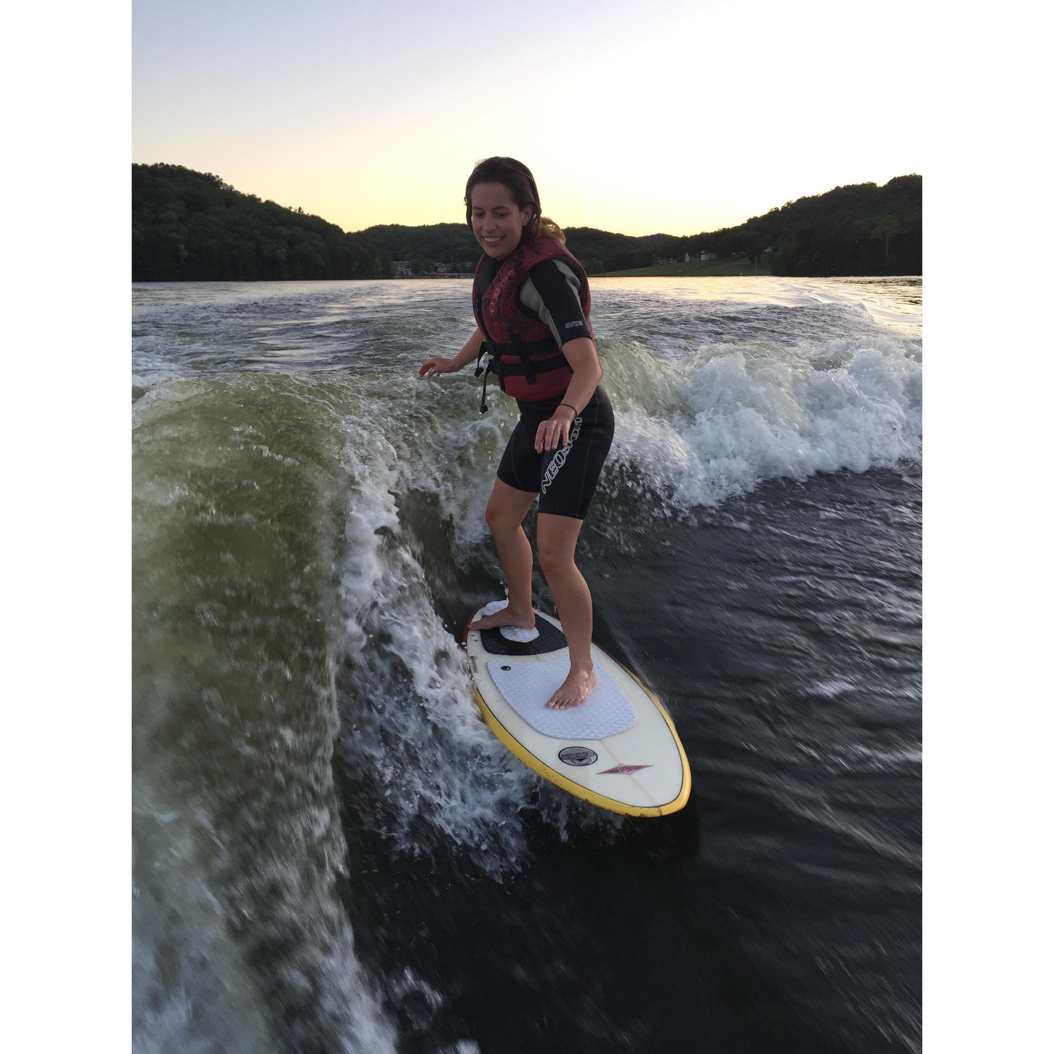 Aurora surfing at the Lake of the Ozarks!