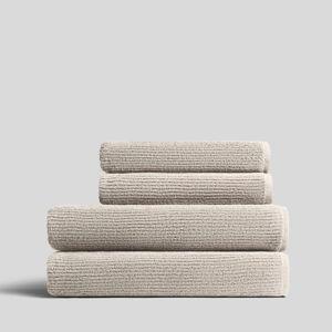 2+2 Soft Rib Bath Bundle - Bone