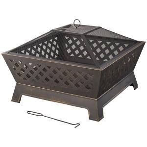 Tipton 34 in. Steel Deep Bowl Fire Pit in Oil Rubbed Bronze