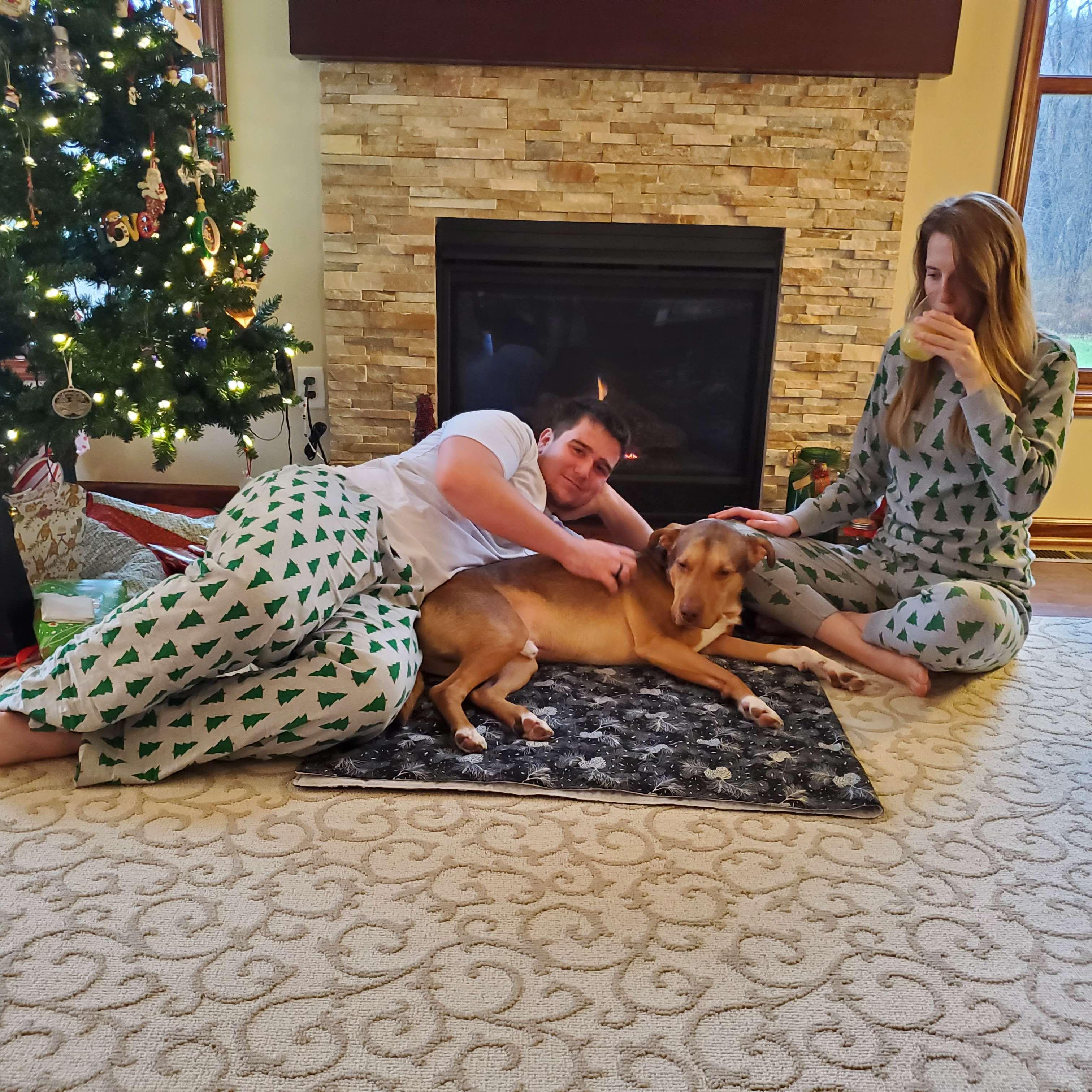Christmas 2021 - rocking the matching pajamas and mimosas