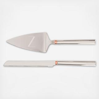 Personalized Rose Gold 2-Piece Serving Set