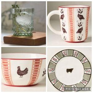 Millie Anthropologie stone dishware