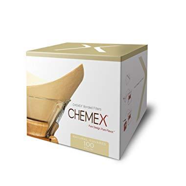 Chemex Natural Coffee Filters, Square, 100 Count - Exclusive Packaging