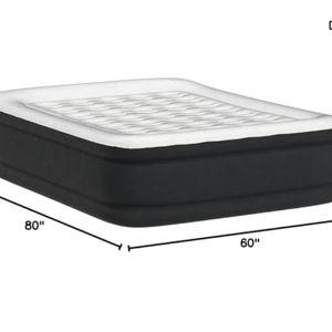 King Koil Luxury Queen Size Air Mattress with Built-in High-Speed Pump, 20" Adjustable Double High Premium Pillow Top Inflatable Airbed for Guests, Camping & Home (Manufacturer Warranty)