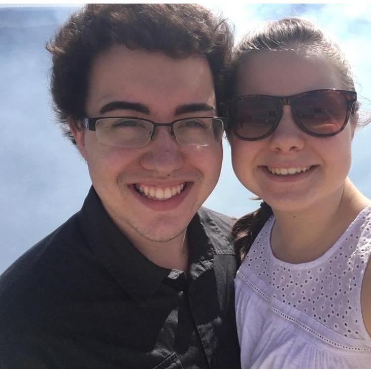 Jon and Elyse in Nicaragua visiting a volcano!