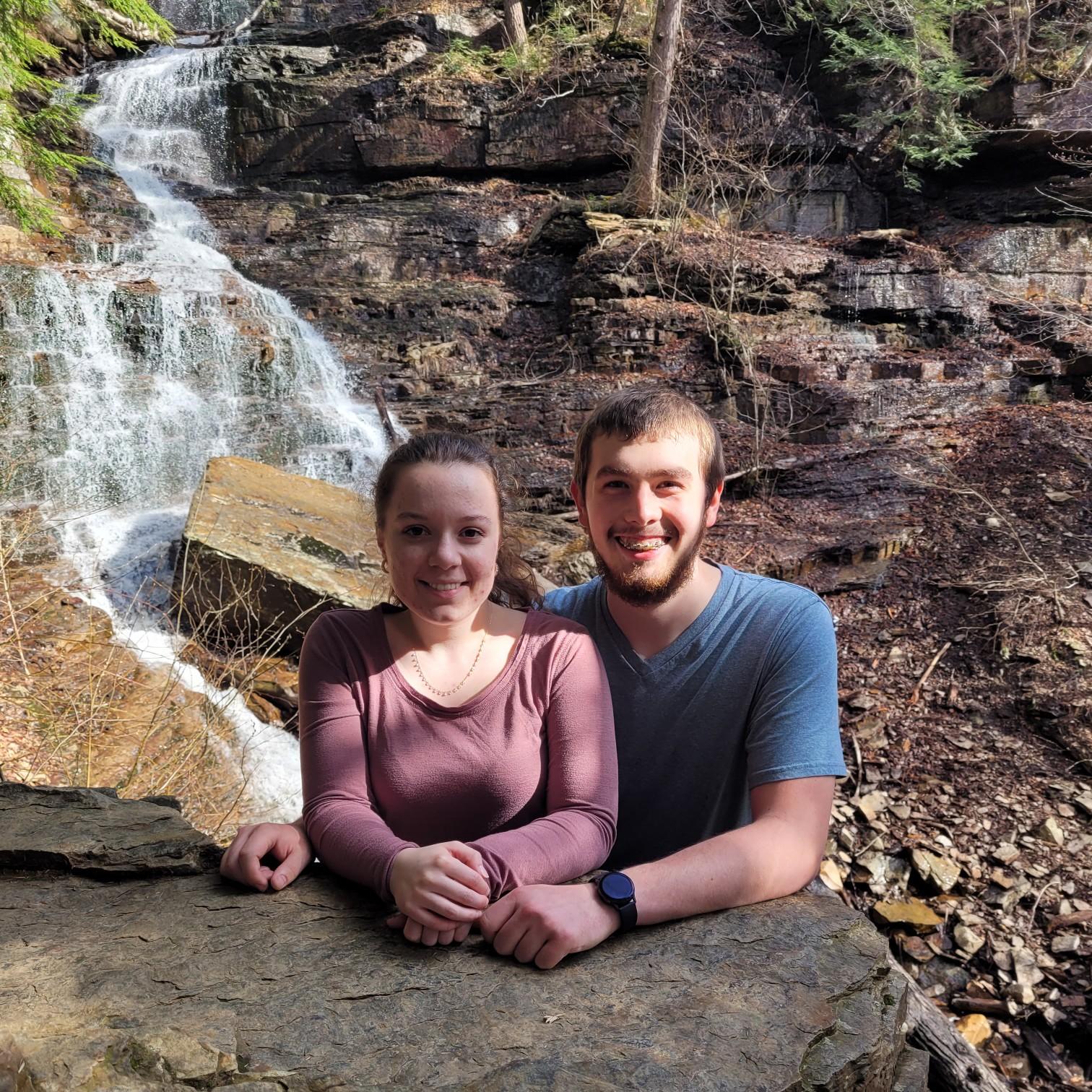 Hiking at Lye Brook Falls!