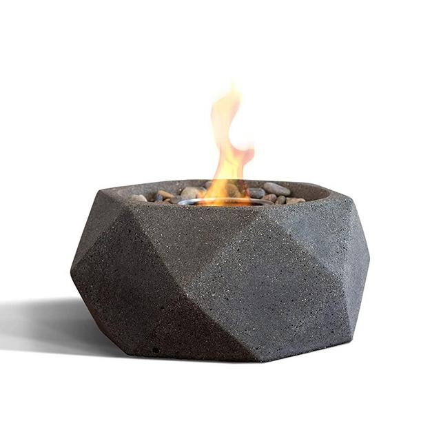 Terra Flame OD-TT-GEO-GPH-03 Geo Table Top Fire Bowl, Graphite