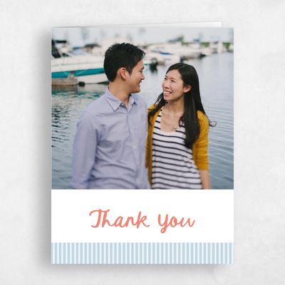 Baby Blue Wedding Thank You - Sole Photo