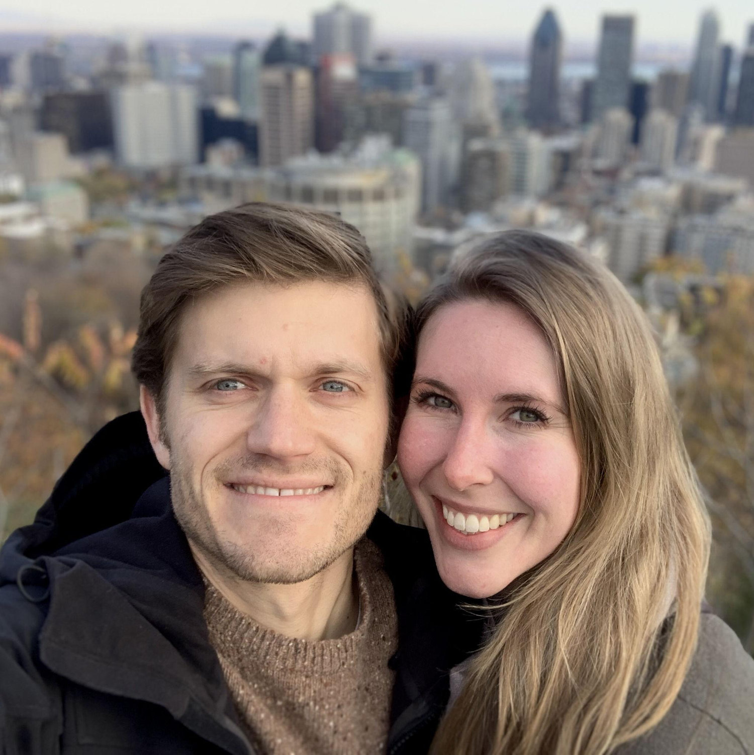 View of Montréal from the top of its namesake, Mount Royal! Alissa lived in Canada from 2020-2022, Reid would up for weekend visits -- as soon as Pandemic restrictions allowed!