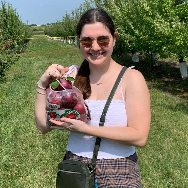 autumn apple picking in illinois
