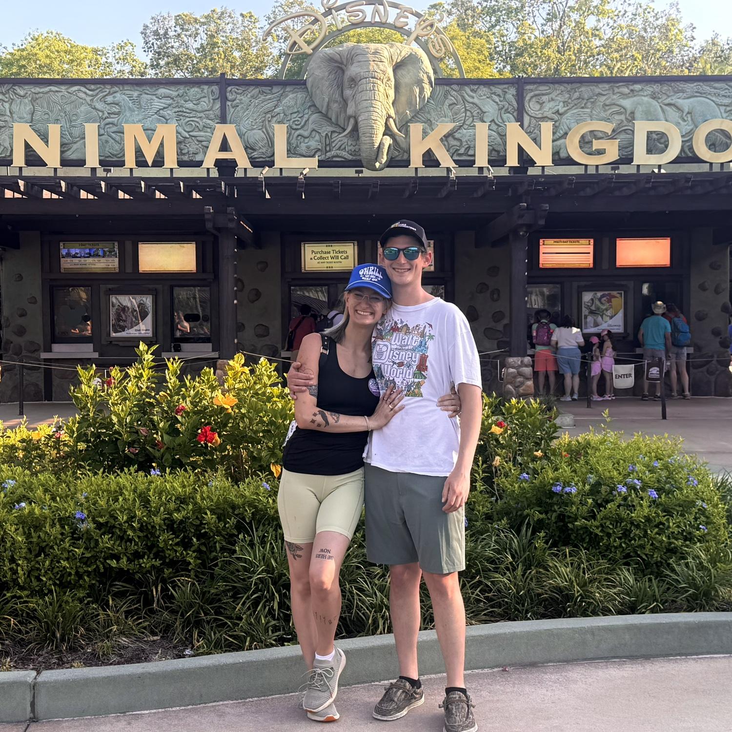 Spring 2025 - Chris’s favorite area in Peighton’s favorite place!!! #disneycouple #peightonlovesdisney