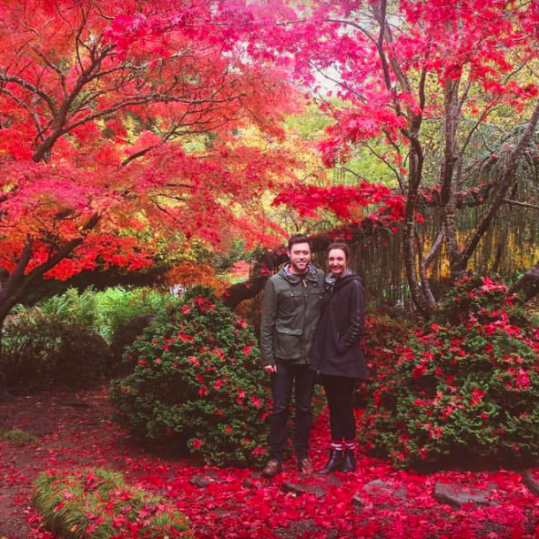 At the Japanese Garden in Ashland, Oregon