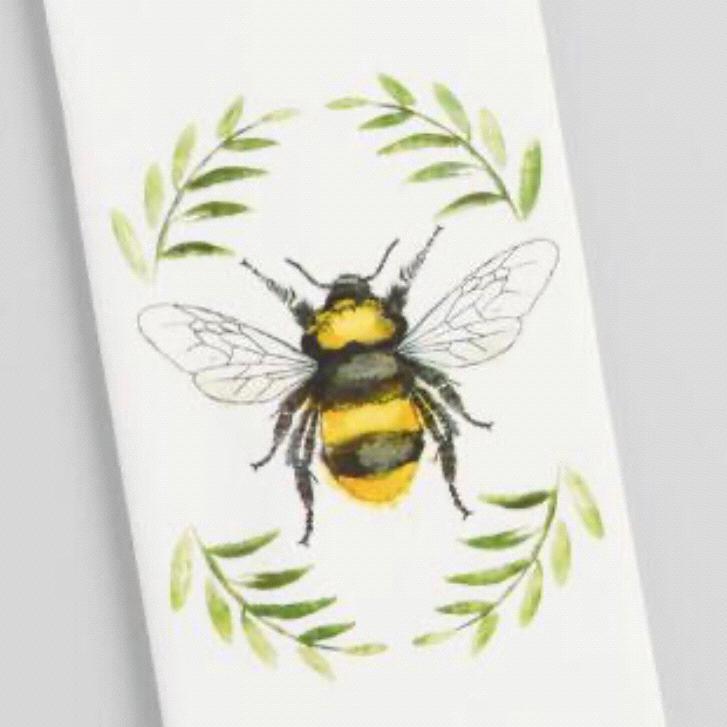 Watercolor Bee Kitchen Towel