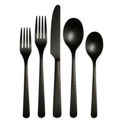 Cambridge® Silversmiths Julie 20-Piece Flatware Set in Black
