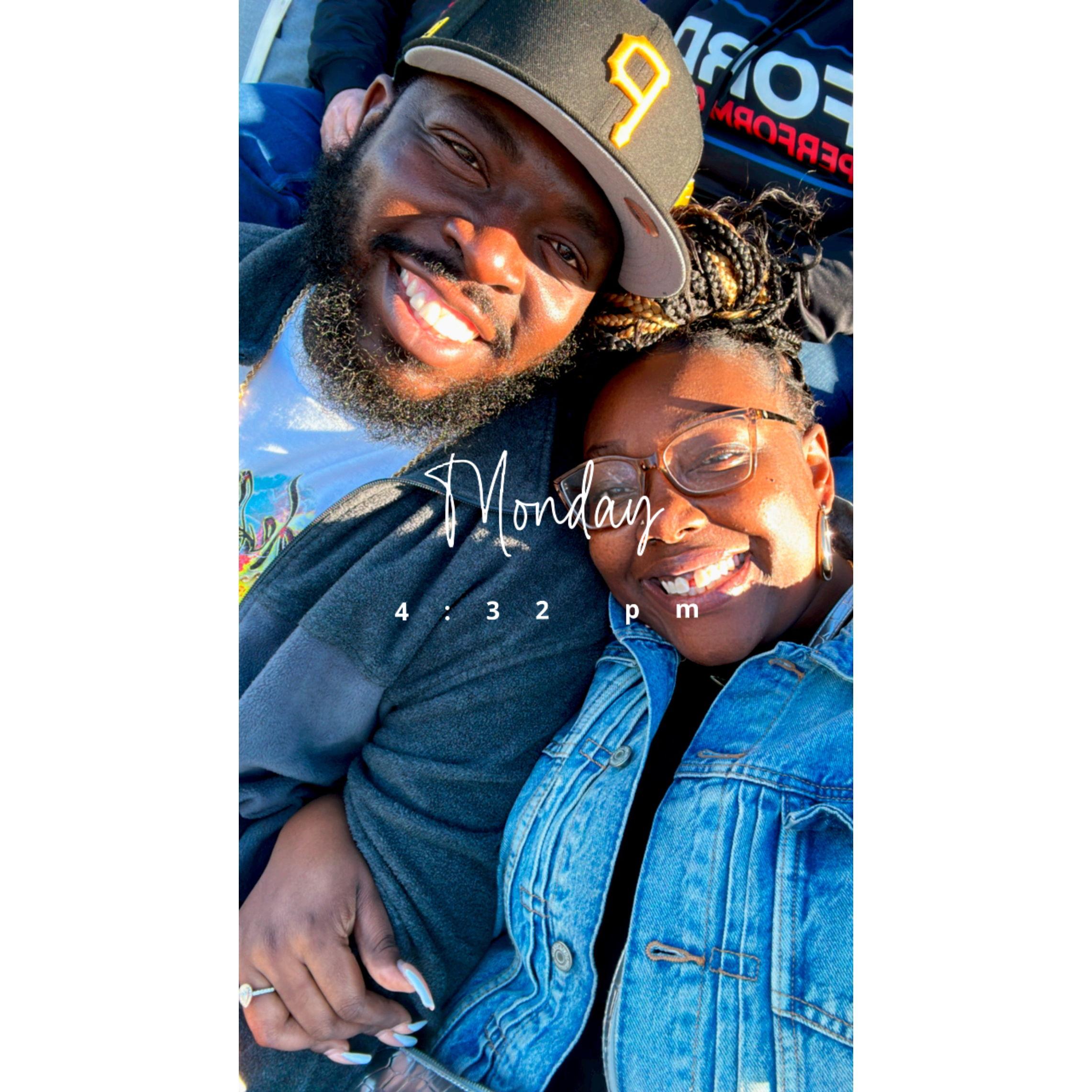 Our first Race together! #Daytona 500
