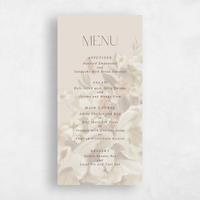 Beige Wedding Menu - Canopy