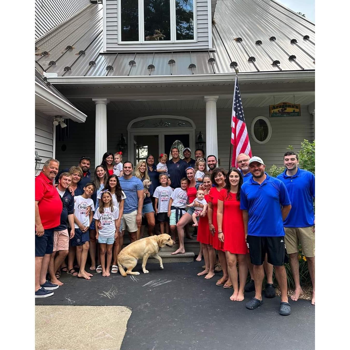 25th Anniversary of the Aragona's family lake house.