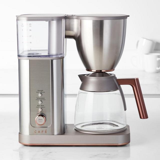 Cafe Specialty Drip Coffee Maker with Glass, Stainless