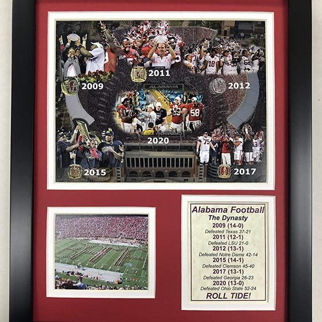 Alabama Crimson Tide | Dynasty | 12"x15" Framed Photo Collage