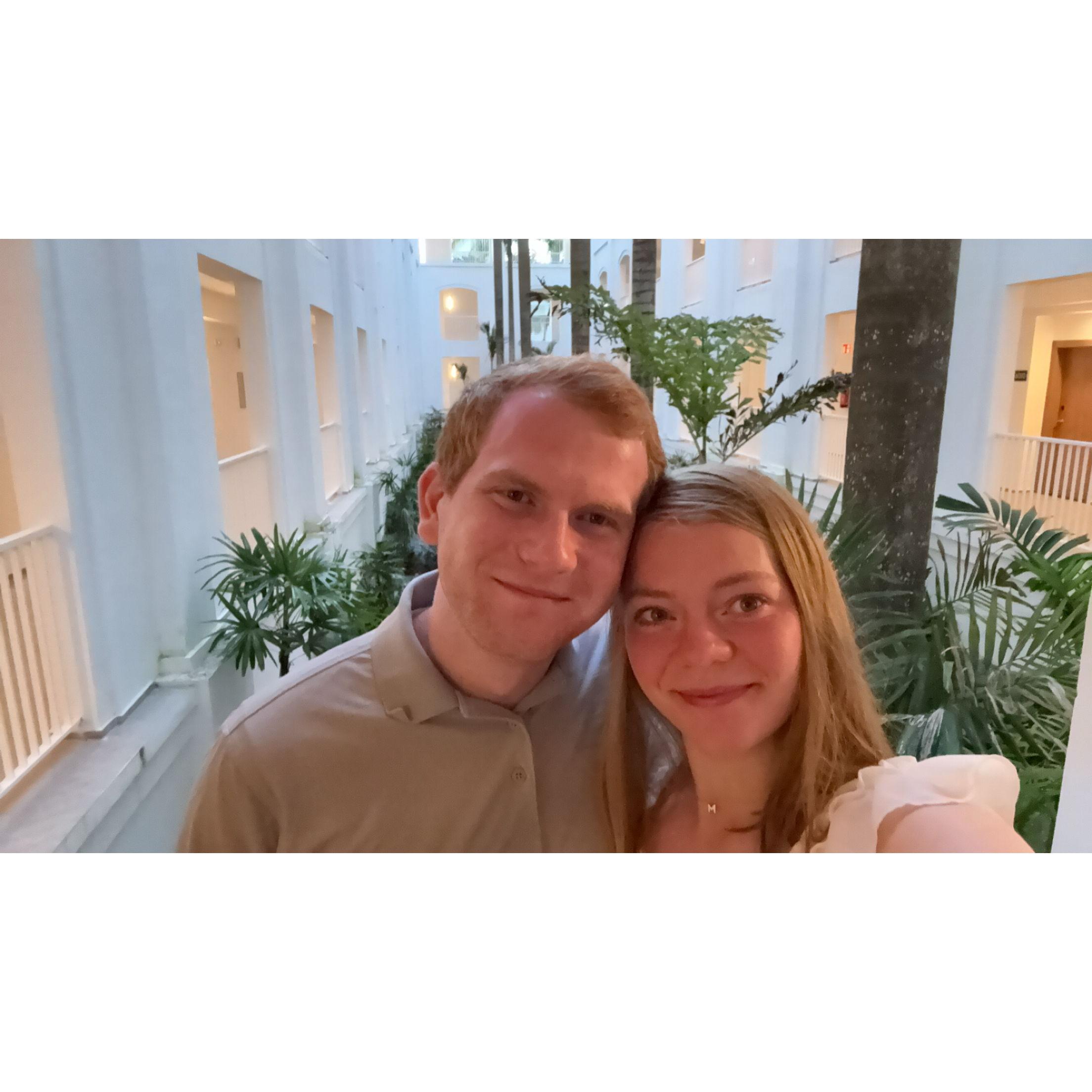 We were ready to celebrate wedding year (new years)!!