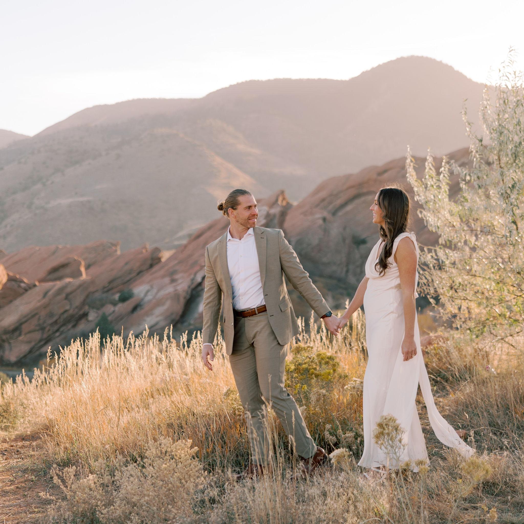 Engagement pictures came full circle at Red Rocks!