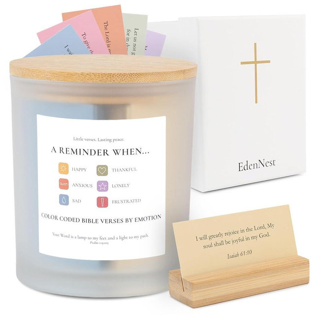Bible Verse Jar, Read Me When Bible Verses Jar, 186 Prayer Cards for Daily Encouragement, Inspirational & Reflection, Christian Gifts for Women Men, Christmas Gifts for Mom, Religious Graduation Gift