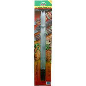 Sadaf BBQ Skewers Medium - Wooden Handles - Set of 3