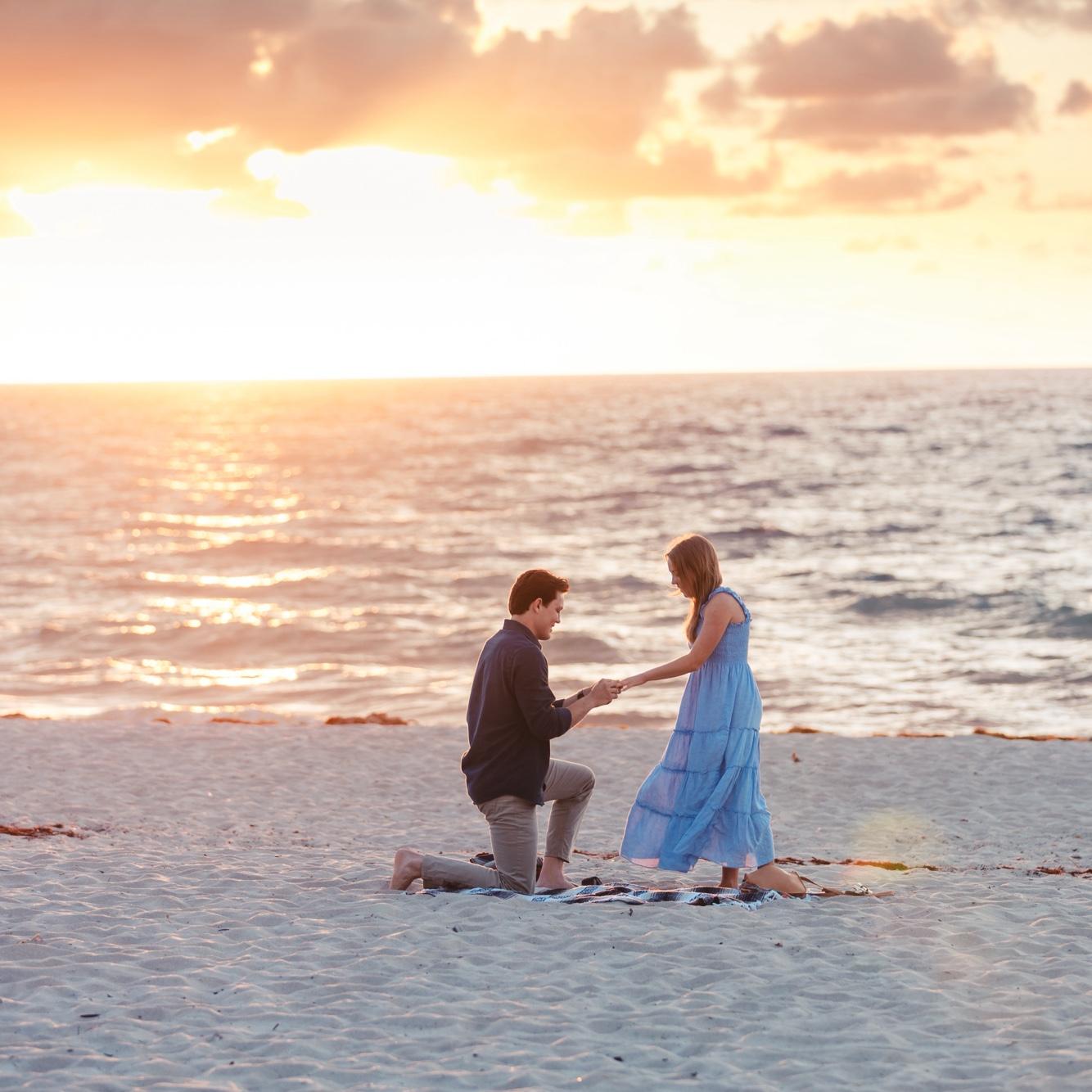 As they were watching the sun rise over the ocean, Alex told Sienna for the first time that he loved her and he asked her to marry him. And she said YES!!