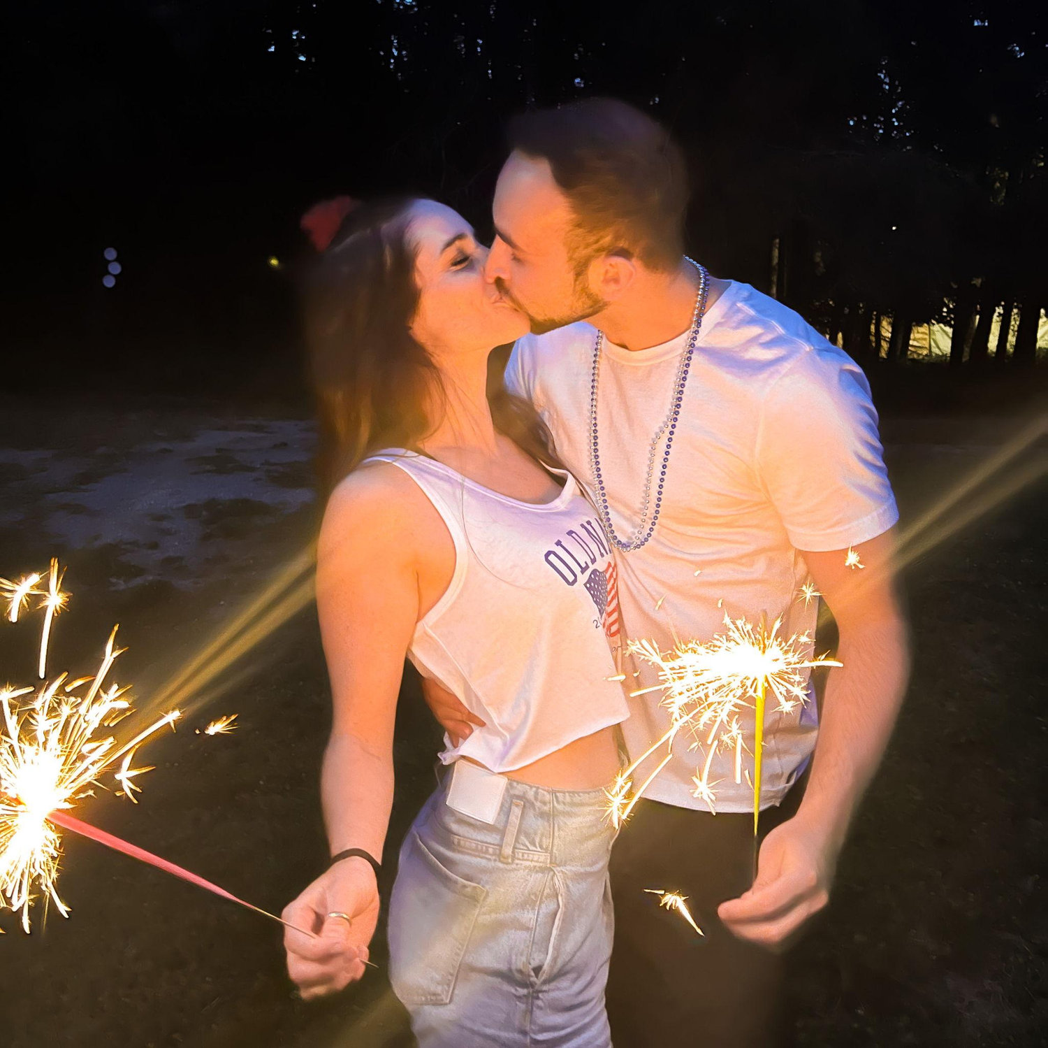 After a very long talk about if we should risk our friendship to date, we decided to say YES to the rest of our lives. We took this photo to break the news to all of our family and friends.