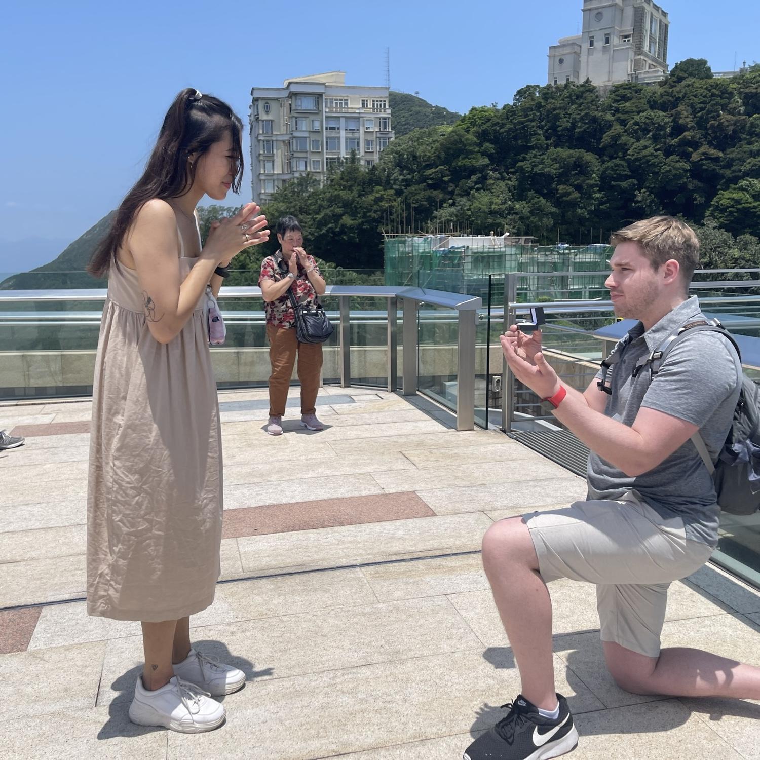 The big day! A lot of crying was done in Hong Kong!