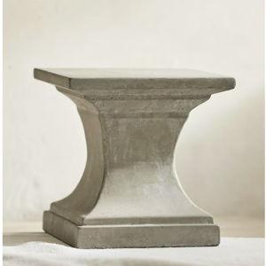 Cement Pedestal Plant Stand, Square