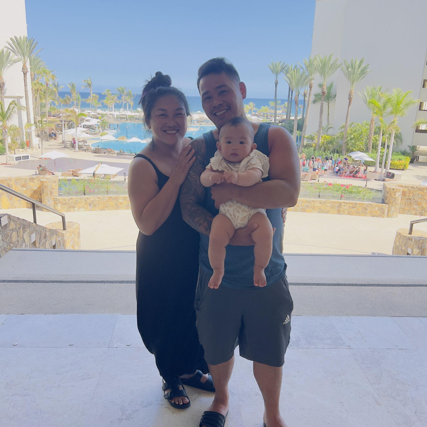 First international trip as parents