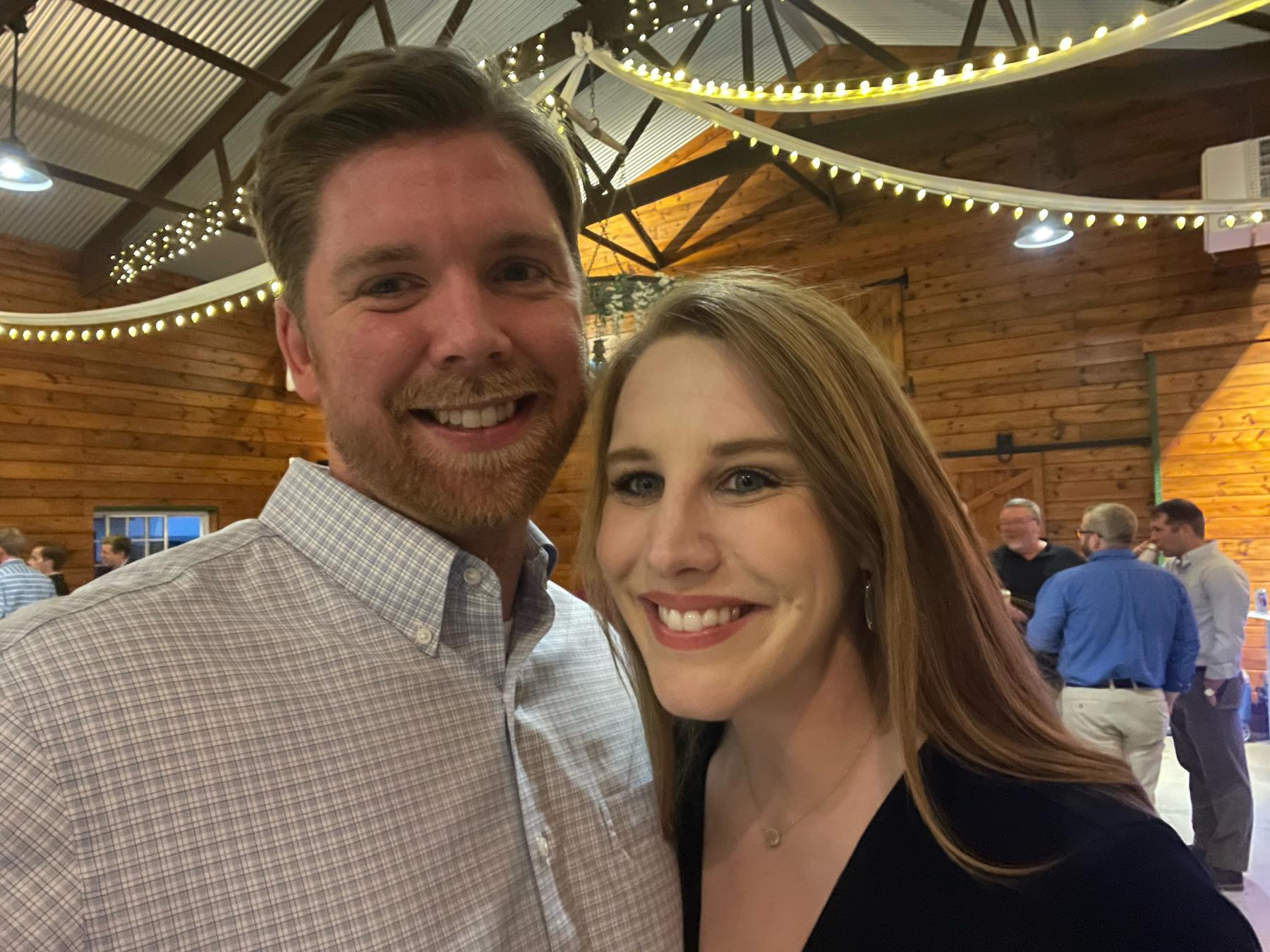 Watching Dave and Lauren get married!