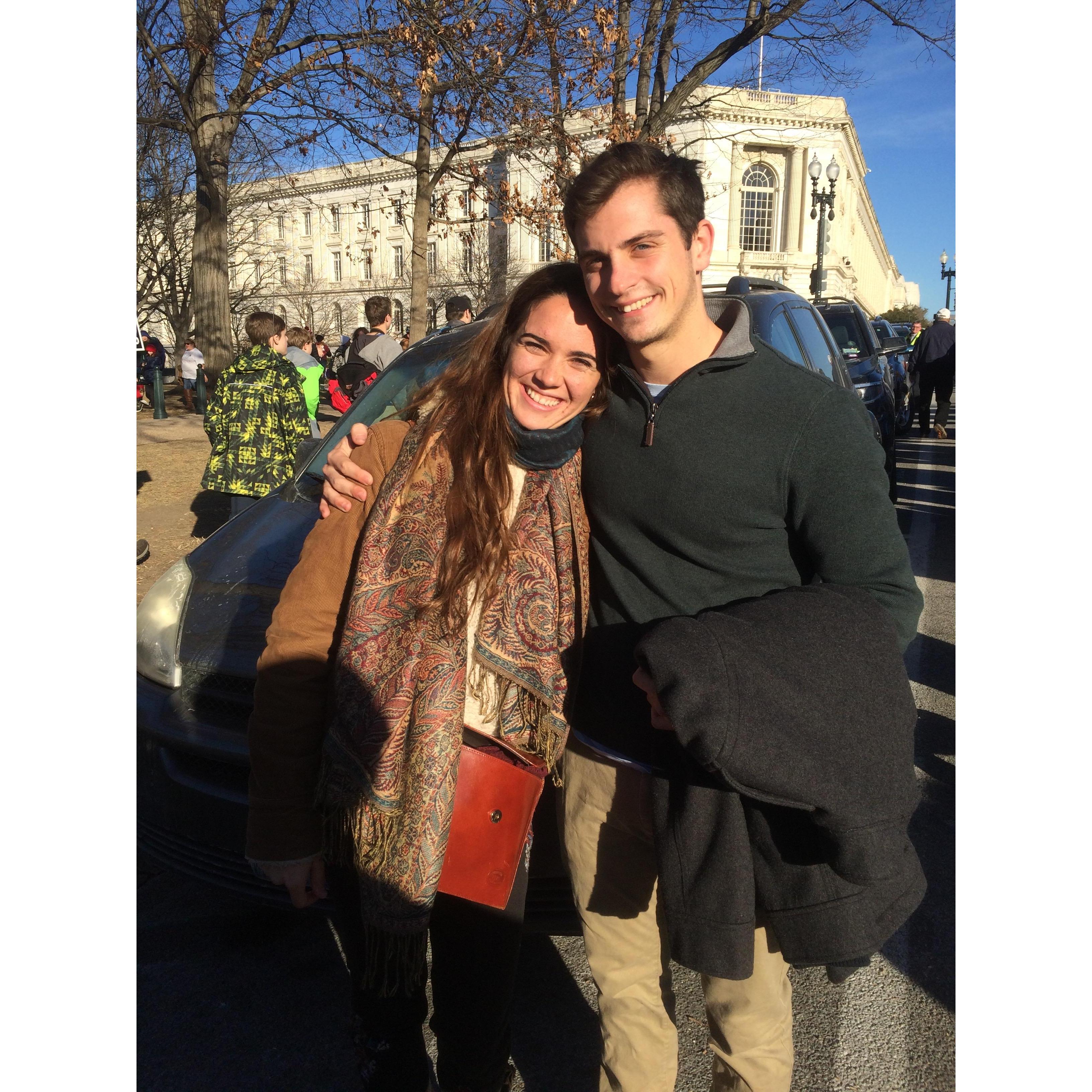 Our first March for Life together.