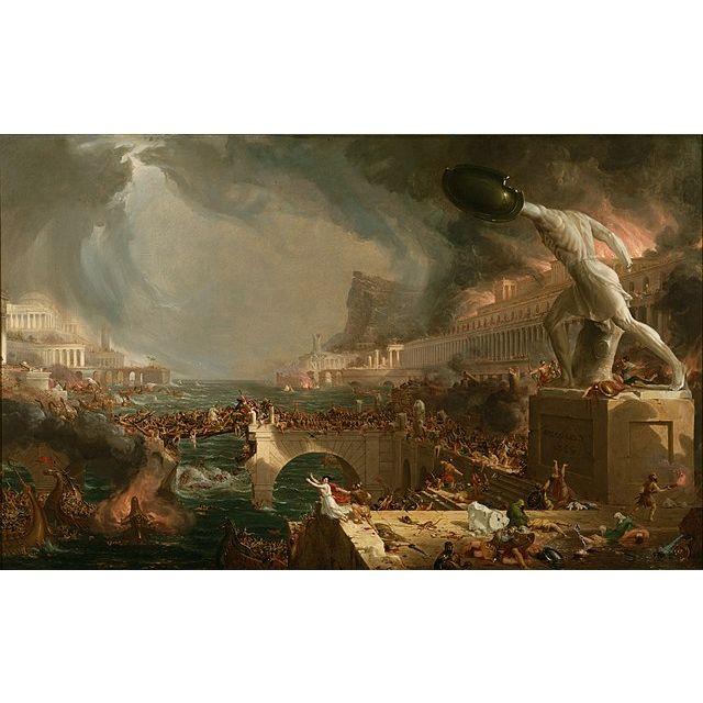 The Course of Empire, Destruction. Thomas Cole, 1836