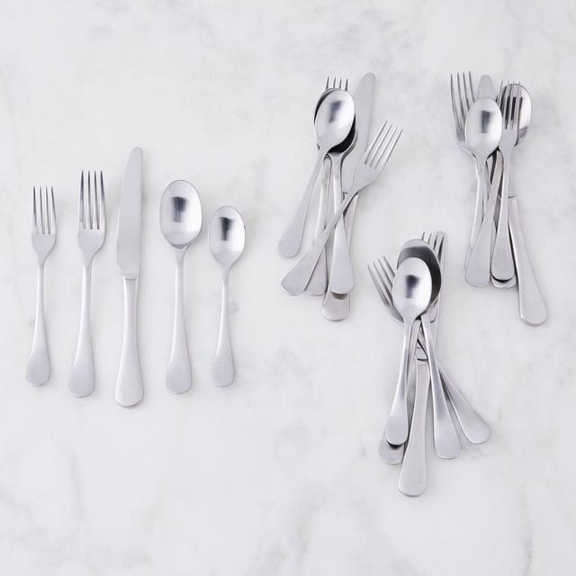 Bergen Matte Stainless Steel Flatware 20-Piece Set